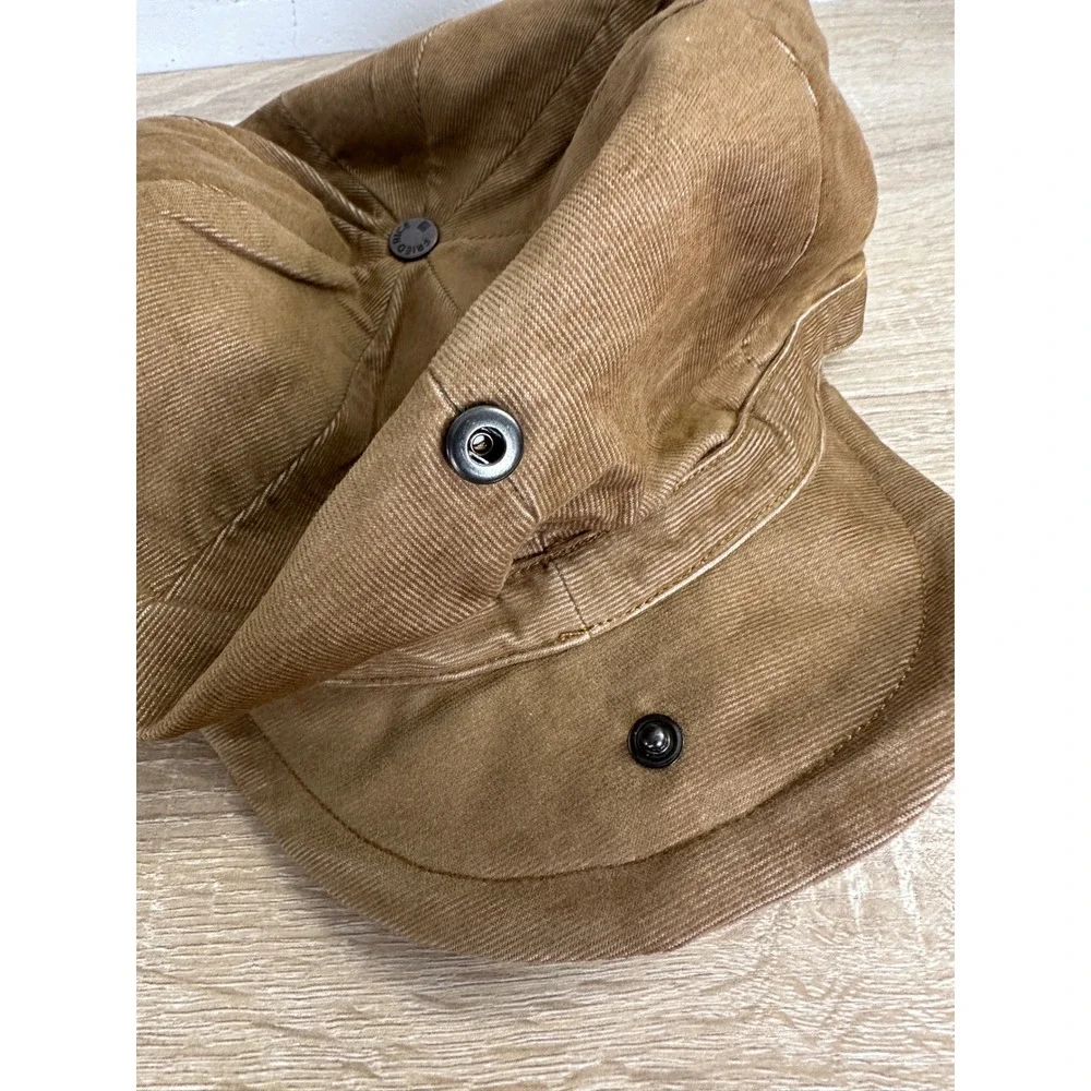 Fried Rice Corduroy Newsboy Cap Brown Adjustable Flat Cap Newsie Hat